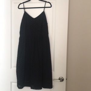 Loft black spaghetti strap dress